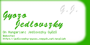 gyozo jedlovszky business card